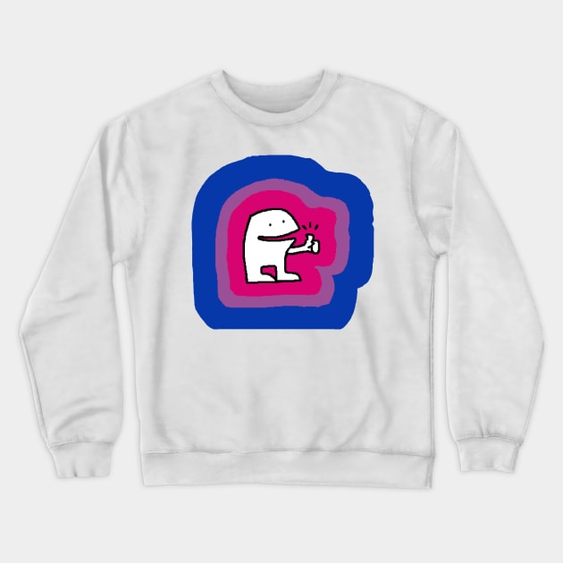 For the Bi Bitches Crewneck Sweatshirt by Ominous_Hippopotamus